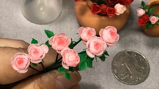 [Resin Clay] Tutorial of Making Miniature China Roses