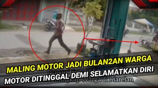 MALING DIKEPUNG WARGA ! Motor maling di tinggal Untuk Selamatkan Diri