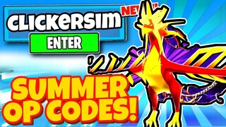 *NEW* ALL WORKING *SUMMER* UPDATE CODES For CLICKER SIMULATOR In Roblox Clicker Simulator!