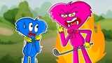 HUGGY WUGGY IS SO SAD | Kissy Missy & Huggy Wuggy Play Golf - Poppy Playtime Animation #15