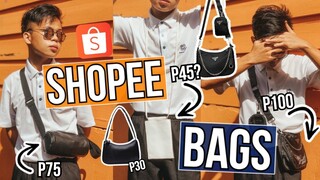 THE BEST SHOPEE BAG HAUL!! (AS LOW AS 100 PESOS) I Khryss Kelly