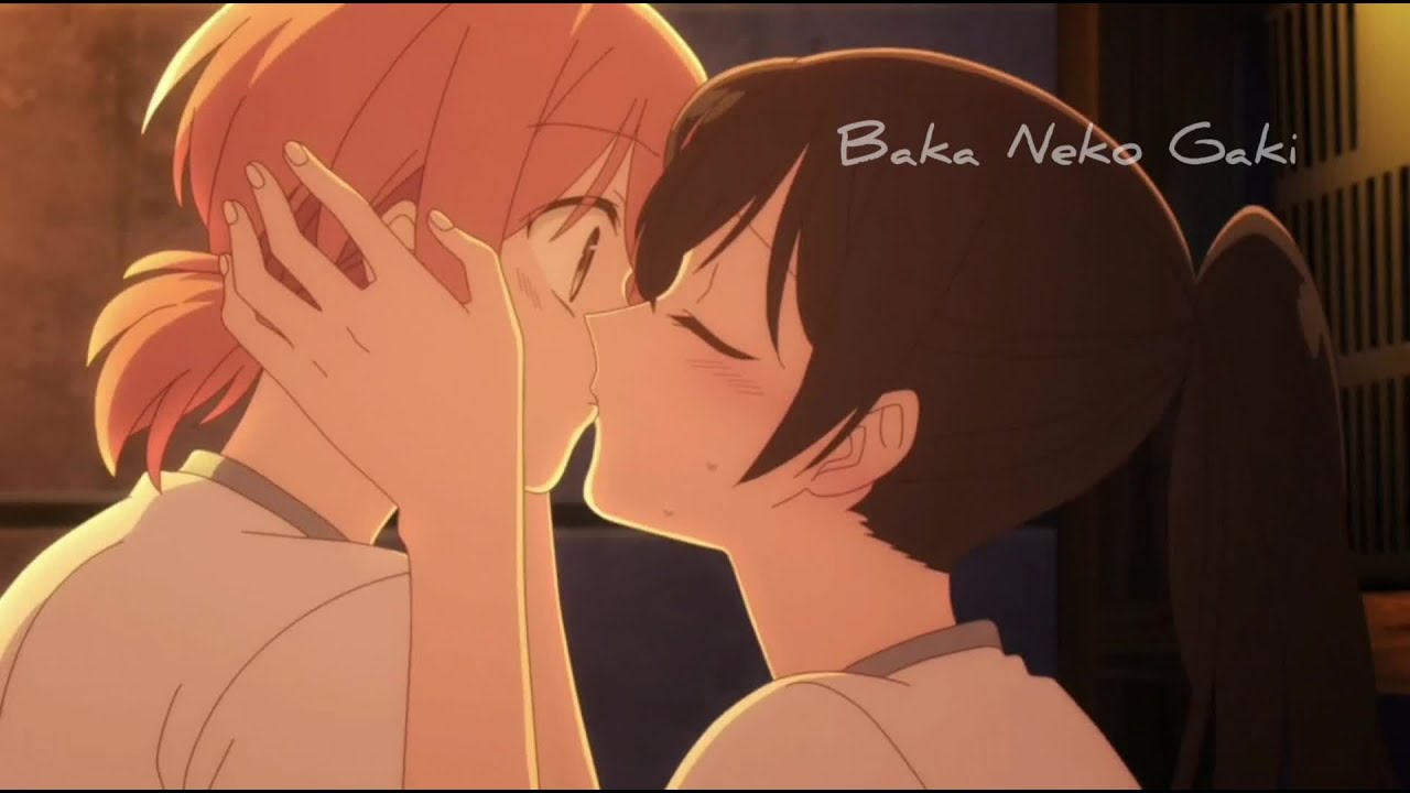 Yuri Anime Kiss Scene She Promised - BiliBili