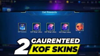 2 FREE GUARANTEED KOF SKINS FROM THE KOF EVENT | FREE TICKETS & RELEASE DATE REVEALED | MLBB