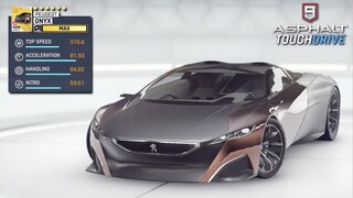 ASPHALT 9: LEGENDS - Peugeot Onyx - Max Upgrade Test Drive