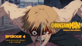 Denji Vs Iblis Lintah Scene | ChainsawMan Episode 4 Dub Indo | ChainsawMan Fandub Indonesia