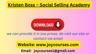 Kristen Boss – Social Selling Academy