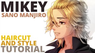 MIKEY Tokyo Revengers HAIRCUT(Tutorial Sano Manjiro, long hair for MAN 2021 tokyo revengers cosplay)