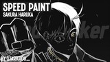 SPEED DRAWING | SAKURA HARUKA | WINDBREAKER (WHITE & BLACK ART)