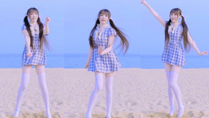 【月月☾】Double ponytail angel light jio dances for you on the beach ♥ Please love me a little more [Wai
