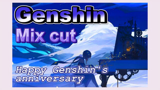 [Genshin,  Mix cut]Happy Genshin's anniversary