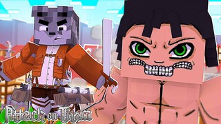 PRIMEIRA VEZ NA NOVA ADDON DE ATTACK ON TITAN COM TITÃ DE ATAQUE, FUNDADOR E MAIS NO MINECRAFT!