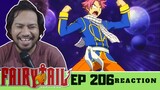 CLASSIC NATSU! GOING TO CELESTIAL SPIRIT ON HIS OWN | Fairy Tail Episode 206 [REACTION]