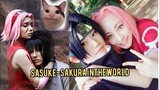 Sasuke-Sakura İnTheWorld! Love 🖤 #bestcosplay #naruto