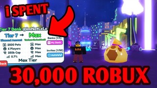 i SPENT $30,000 ROBUX on MAX BANK & GOT RARE LOOT BAG in Pet Simulator X