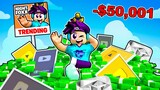 Spending $50,001 To Become the BEST ROBLOX YOUTUBER!