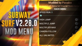 SUBWAY SURF V2.28.0 MOD MENU BY PARADOX