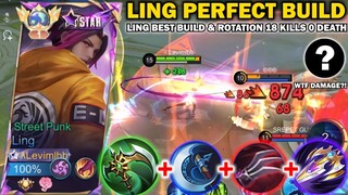 GLOBAL LING BEST BUILD & ROTATION 2024!! | TUTORIAL HOW TO GET WINSTREAK USING LING IN 2024 - MLBB