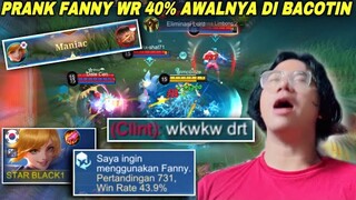 PRANK FANNY DARAT SAMPE DI KAT4IN DAN DI HIN4 SAMA MUSUH,FANNY WR 43% MERES4HKAN