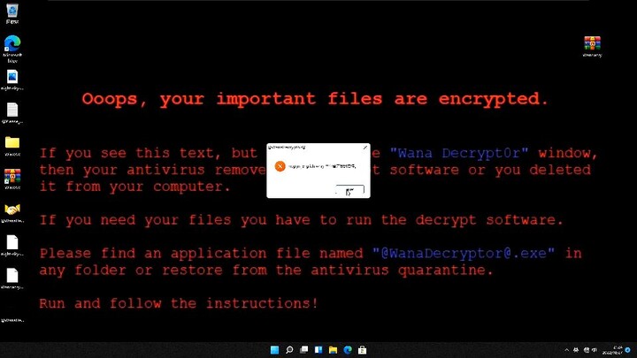 Wannacry 它来了 测试运行但最后却重装系统？