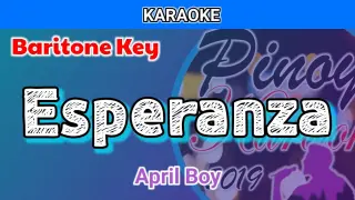 Esperanza by April Boy (Karaoke : Baritone Key)