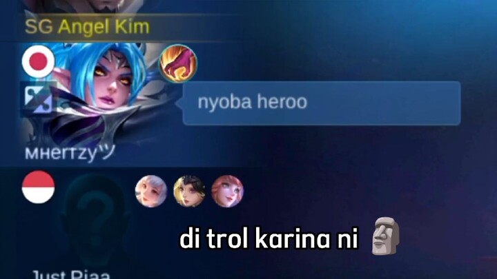 PRANK TOP SUPREME INDONESIA YUZHONG 😂 KARINA NYOBA HERO DI RANK ?!! 🗿