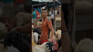 2 GOAT Ronaldo & Messi Qurban dulu bosku, Selamat Hari Rata Idul Adha, jangan makan sate banyak 🤣