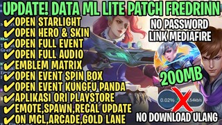 Data ML Lite Full Event 200Mb Patch Fredrinn | ML Lite | Cara Mengatasi Lag & Patah Patah ML