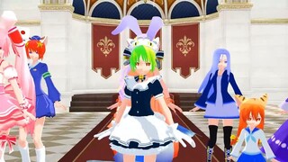 【mmd di gi charat】デ・ジ・キャラット9人娘で骸骨楽団とリリア