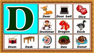 Words From D｜Vocabulary Words｜Early Childhood Education｜ABC Flashcards