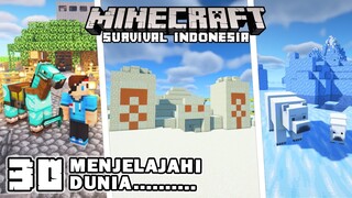 MENCARI DESERT TEMPLE SAMPAI KE BIOMA ES KUTUB UTARA ❗️❗️ - Minecraft Survival Indonesia (Ep.30)