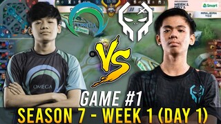 EXECRATION VS OMEGA ESPORTS [GAME 1] | MPL-PH S7 Week 1 Day 1