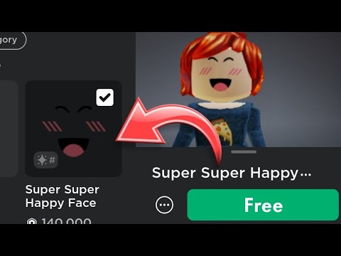 free super happy face - Roblox