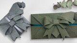 Gift Packaging | Christmas Gift Packaging Design: Bow Origami + Christmas Hat Origami Making