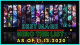 BEST MAGE HERO NOVEMBER 2020 | MAGE TIER LIST MOBILE LEGENDS 2020 (PART 2)