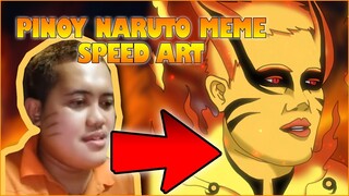 DATTEBAYO! PINOY NARUTO MEME (SPEED ART)