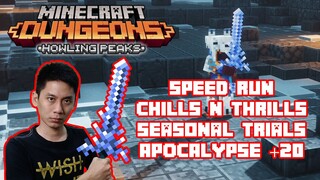 Chills And Thrills Speed Run Seasonal Trials Apocalypse Plus 20 Minecraft Dungeons