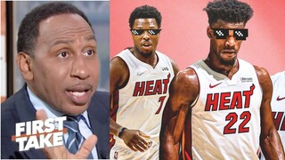 FIRST TAKE |"Heat in 5" - Stephen A. IMPRESSED Butler 45 Pts in Heat BEAT Hawks 115-105 NBA Playoffs