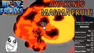 Update 15 "FULL AWAKENED MAGMA FRUIT SHOWCASE IN BLOXFRUITS