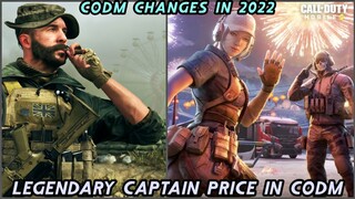 CODM 2022 WILL HAVE HUGE POTENTIAL CHANGES | LEGENDARY CAPTAIN PRICE IN CODM