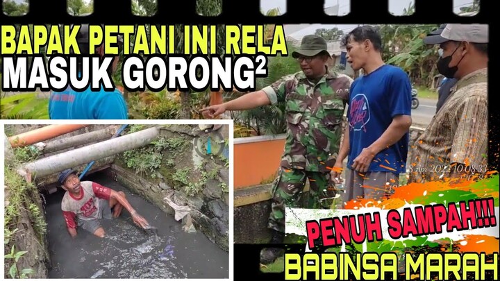 SAMPAH PLASTIK MENGGUNUNG, PETANI INI IKUT TERJUN KE GORONG-GORONG