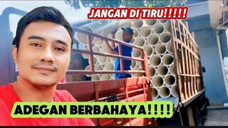 PEKERJAAN YANG BERBAHAYA!!! JANGAN COBA COBA || SITUASI TERKINI GUDANG PIPA PVC RUCIKA