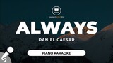 Always - Daniel Caesar (Piano Karaoke)