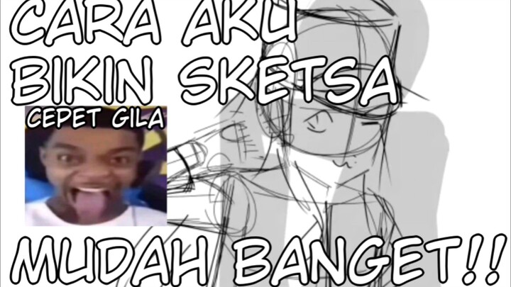 Cara Aku Gambar sketsa| Speed Drawing