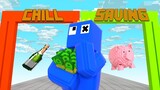 Monster School: Money run challenge - Blue is Broken Down | Rainbow Friends x Minecraft Animation