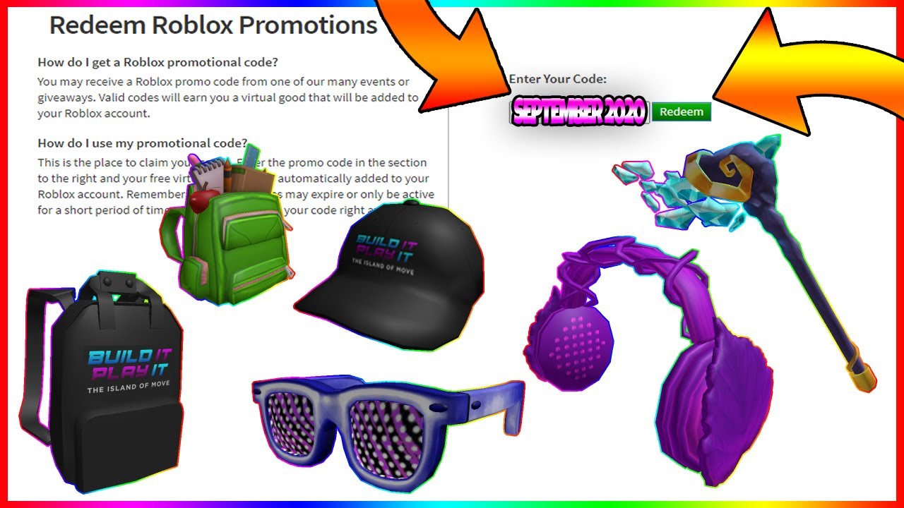 ALL *6* NEW ROBLOX PROMO CODES ON ROBLOX 2020! Roblox Promo Codes (October)  