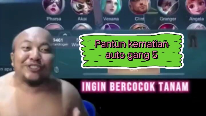 GARA-GARA PANTUN INGIN BERCOCOK TANAM LANGSUNG AUTO GENG