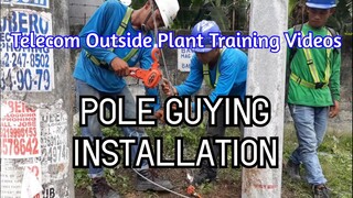 Telecom Pole Guying Installation - Sidewalk Guy