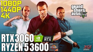 Grand Theft Auto V | Ryzen 5 3600 + RTX 3060 | 1080p, 1440p, 4K benchmarks!