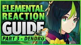 3.0 UPDATED Elemental Reaction Guide Part 3 - DENDRO | Genshin Impact