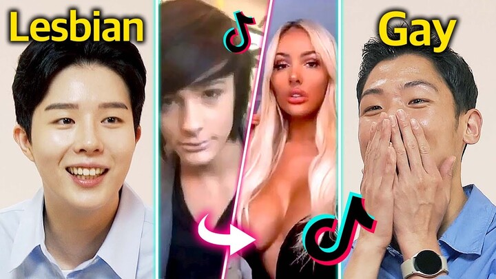 Korean Les and Gay React to Transgender Glow Up for the First Time!!